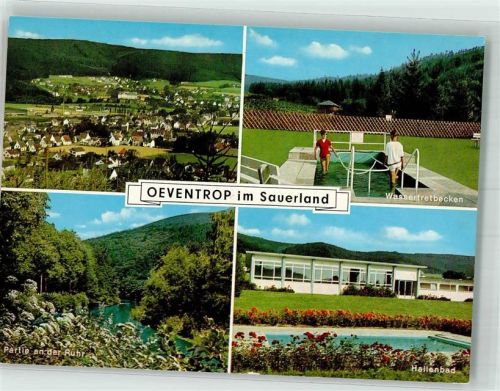 Oeventrop Ruhr Wassertretbecken Schwimmbad Verlag Grobbel Nr. 4023