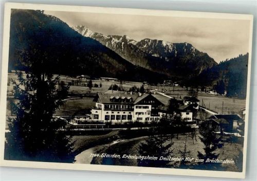 Fischbachau Erholungsheim Sanatorium Deutscher Hof zum Breitenstein im Ortsteil Stauden Verlag Zieher, Ottmar