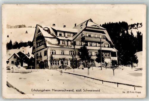 Menzenschwand Winter Erholungsheim