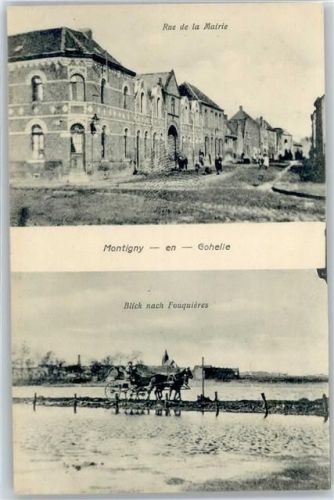 62640 Montigny-en-Gohelle - Rue de la Mairie, Blick nach Fouquieres