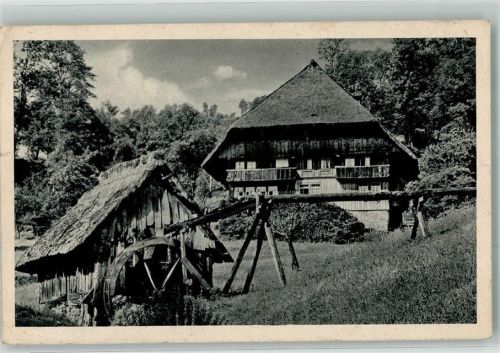 1943 Alte landestypische Wassermühle Verlag Weber & Co.