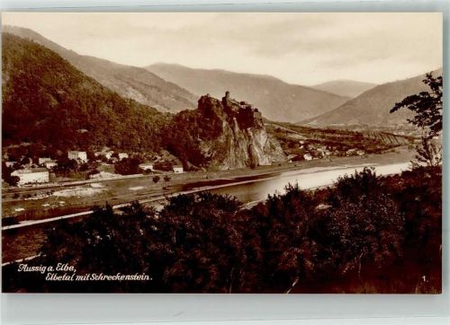 Usti nad Labem Burg Schreckenstein Trinks-Bildkarte Reihe 651 Bild 10