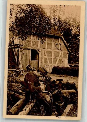 Hamburg 1912 Altes Land Bauer beim Kartoffel schälen Verlag Knackstedt & Näther Serie 3052 Nr. 3