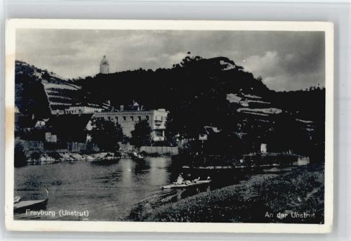 06632 O4805 Freyburg (Unstrut) - Ortsansicht, an der Unstrut