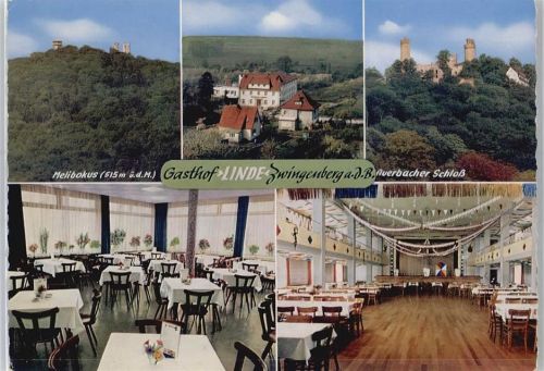 Zwingenberg Gasthof Zur Linde, Auerbacher Schloß, Melibokus