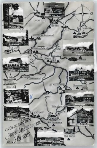 Scharzfeld Mehrfachansicht Jugendherbergen des Harzes