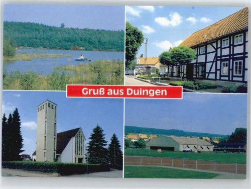 31089 W3225 Duingen - Flusspartie, Kirche, Ortspartie