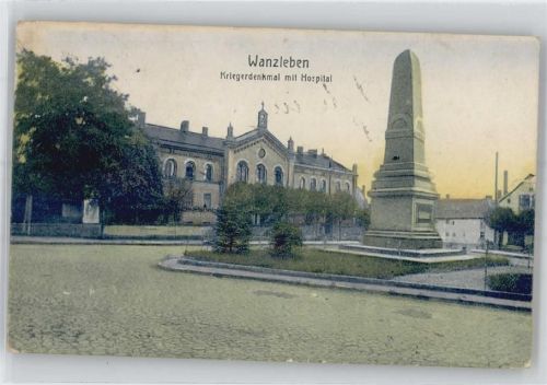Wanzleben Kriegerdenkmal mit Hospital