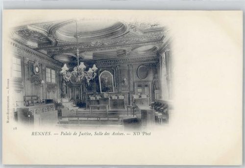 Rennes Palais de Justice, Salle des Assises