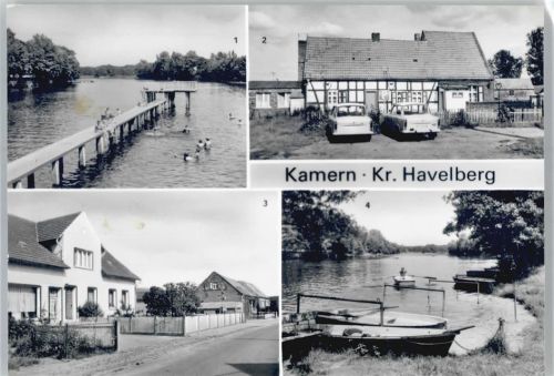 Kamern Freibad, HO- Gaststätte, Chausseestraße, Bootsanlegestelle