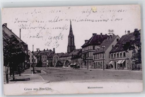 Neu-Ulm Kirche, Ortsansicht, Marienstrasse