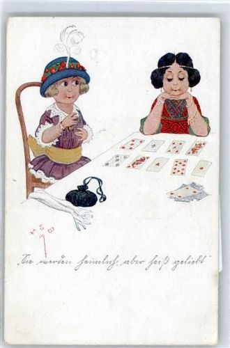 Hutmode Karten Handschuhe Frauen Nr 443