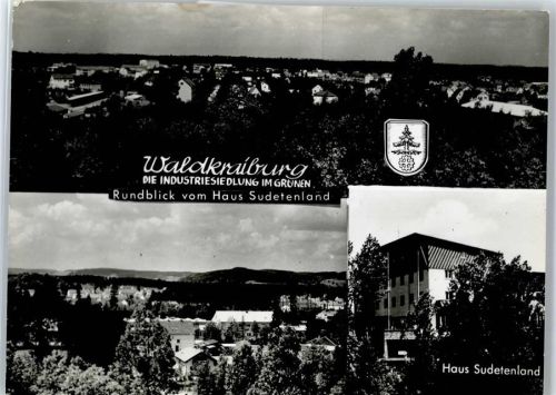 84478 W8264 Waldkraiburg - Ortsansicht, Rundblick vom Haus Sudetenland