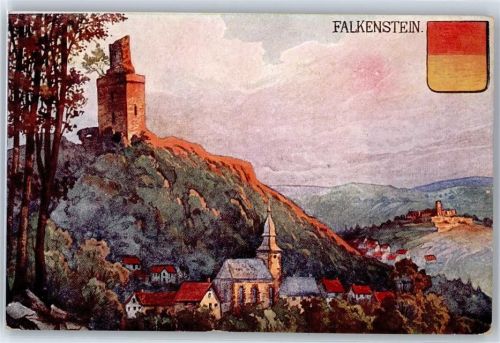 61462 W6240 Falkenstein , Taunus Künstlerkarte Burg