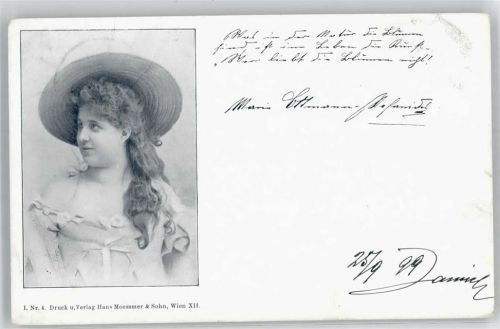 Wien 1899 Maria Ottmann