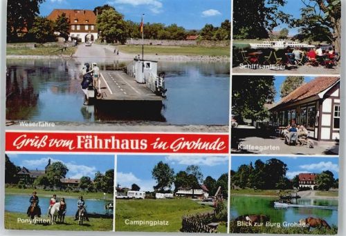 Grohnde Fährhaus, Ortsansicht, Campingplatz, Burg Grohnde
