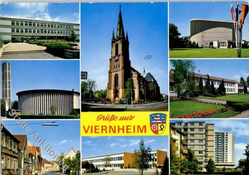 Viernheim Kirche Wappen Schule