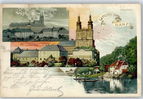 96231 W8623 Banz , Oberfr Lithographie 1900 Schloss Banz