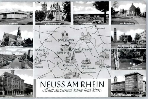 Neuss Stadthalle Hafenpartie Rathaus Zeughaus Berliner Platz