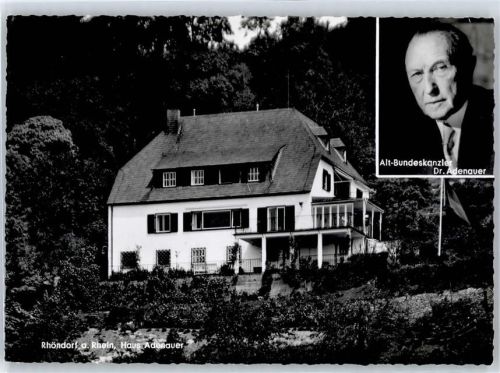 Rhöndorf Alt- Bundeskanzler Dr. Adenauer