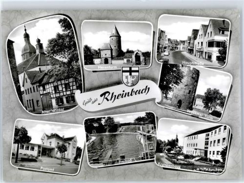 53359 W5308 Rheinbach - Hauptstrasse Krankenhaus Postamt Schwimmbad