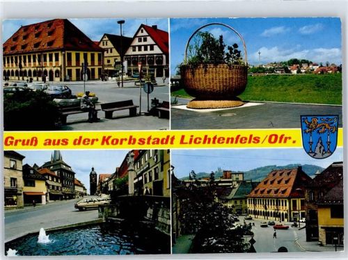 Lichtenfels Marktplatz Brunnen Korb