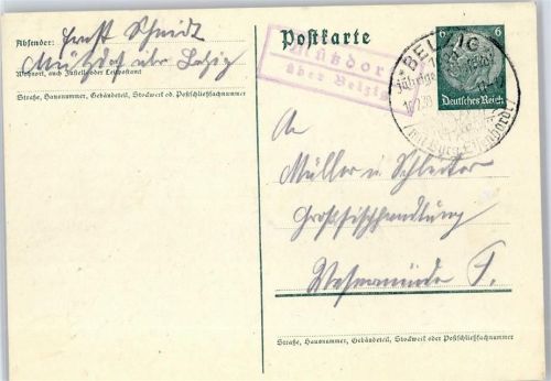 14806 O1820 Belzig - Landpoststempel Mützdorf