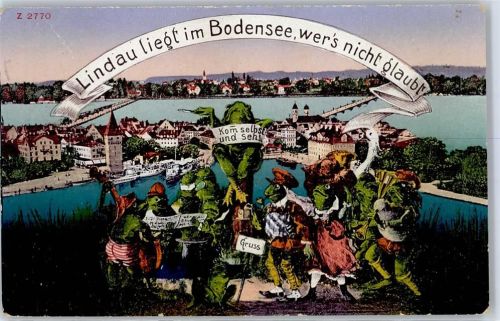 W8990 Lindau (Bodensee) personifiziert Frosch