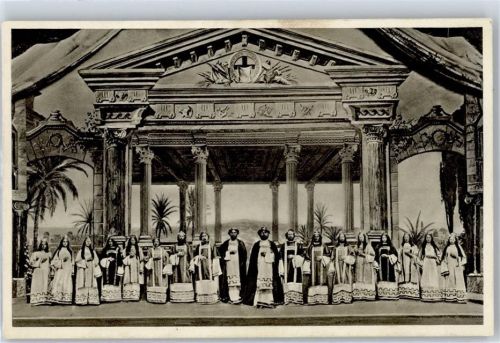 Erl 1912 Passionsspiel Die Schutzgeister als Chor
