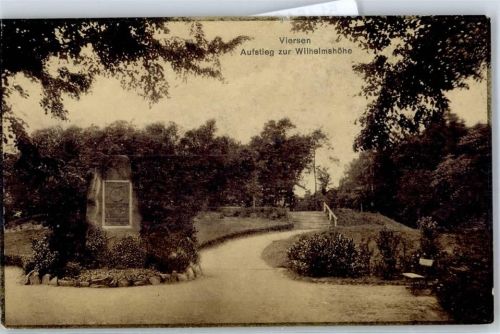 Viersen Aufstieg zur Wilhelmshöhe Gedenkstein