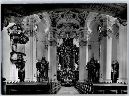 88427 W7953 Steinhausen b Bad Schussenried - Wallfahrtskirche von Dominikus Zimmermann