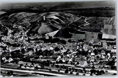 Kiedrich Fliegeraufnahme Burg Scharfenstein