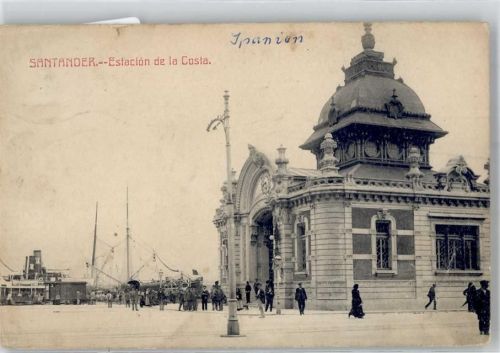 Santander 1913 - Eisenbahn Schiff