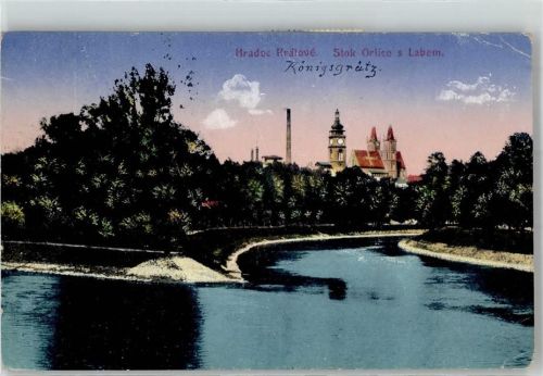 Hradec Kralove Königgrätz 1924 - Kirche