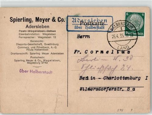 06556 O4731 Udersleben - Landpoststempel