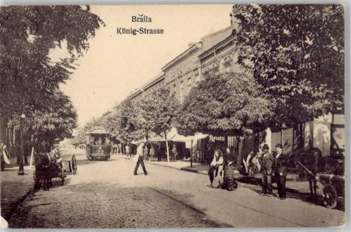 Braila 1918 - Straßenbahn Königstrasse