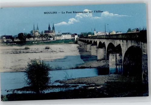 Moulins Le Pont Regemortes sur l Allier