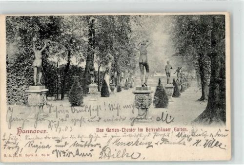 Herrenhausen 1903 Garten Gartentheater