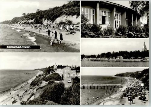 18230 O2572 Ostseebad Rerik - Strand Seebrücke Blick zur Kirche