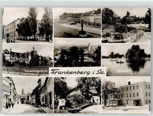 Frankenberg Schule Markt Volkspark Verwaltungsschule Schilfteich Karl Marx Straße Lützelhöhe Krankenhaus