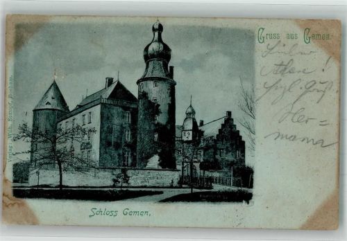Borken 1898 Schloss Gemen