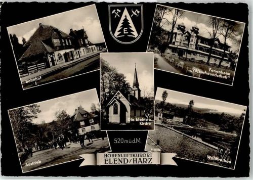 Elend Bahnhof Austrieb Kirche Schwimmbad Ferienheim Freundschaft
