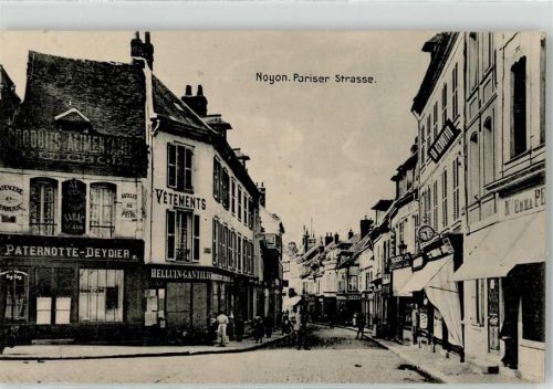 Noyon 1916 Pariser Straße