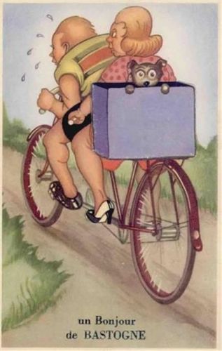 Bastogne Bastogne (Belgien) Leporello Tandem, Kiste I-