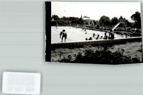 Berching Schwimmbad Ort handschriftlich Foto Original aus Archiv eines Ansichtskartenverlags
