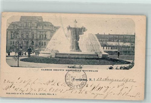 Providence 1902 Carrie Brown Memorial Fountain
