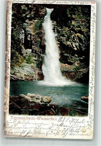 Erl 1902 Trockenbach-Wasserfall Ort lt. Recherche