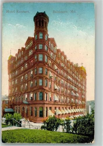 Baltimore 1912 Hotel Rennert