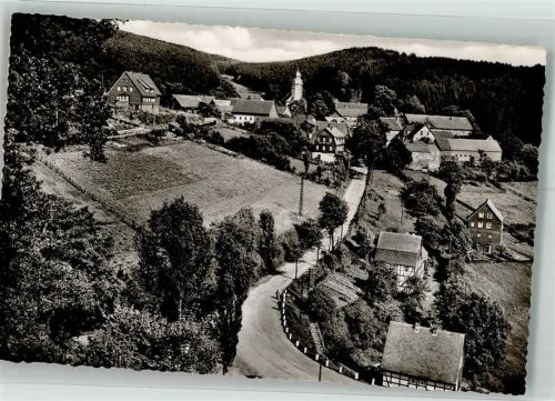 Nordenau Panorama des Ortes mit St. Hubertus Kirche Notopfermarke