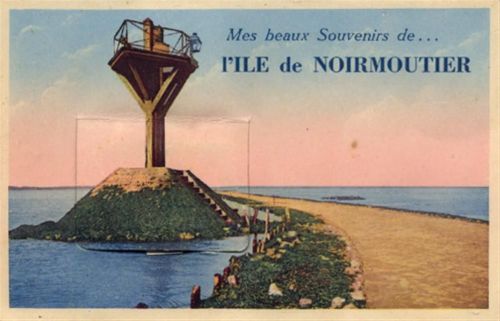 Noirmoutier-en-l'Ile Ile de Noirmoutier (Frankreich) Leporello I-II (Klebereste RS)